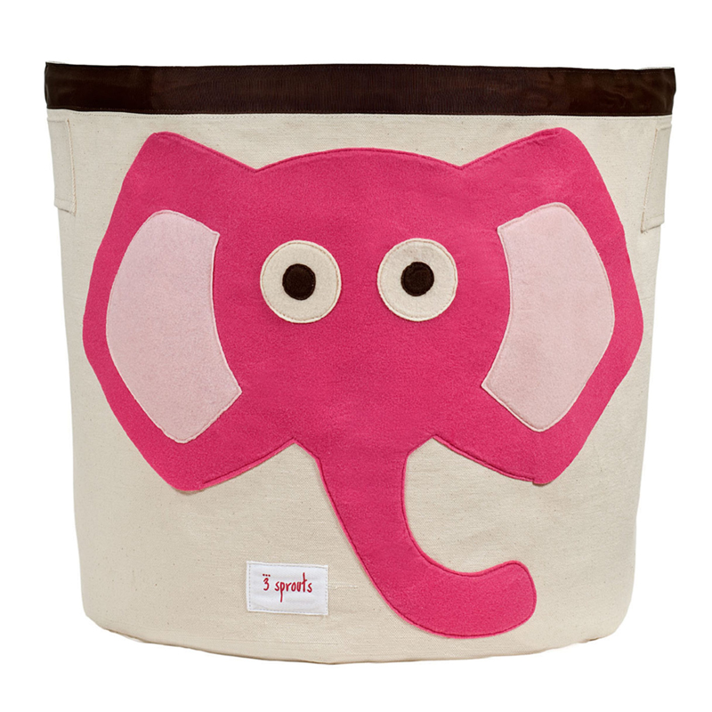 Παιδικό Καλάθι Αποθήκευσης 3Sprouts Elephant Pink