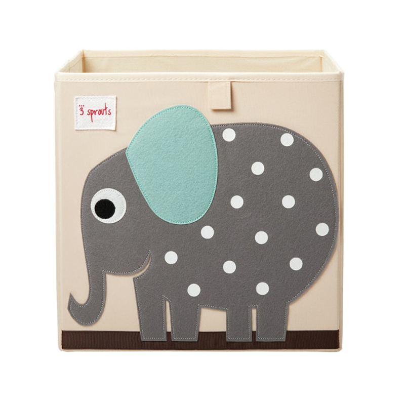 Κουτί Αποθήκευσης Παιχνιδιών τετράγωνο 3Sprouts Elephant