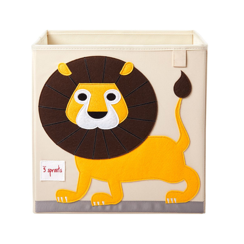Κουτί Αποθήκευσης Παιχνιδιών τετράγωνο 3Sprouts Lion