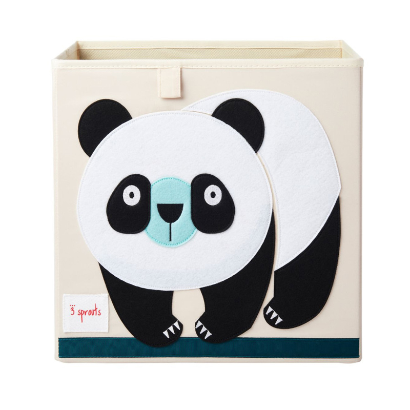 Κουτί Αποθήκευσης Παιχνιδιών τετράγωνο 3Sprouts Panda