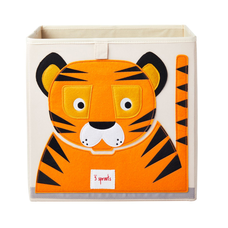 Κουτί Αποθήκευσης Παιχνιδιών τετράγωνο 3Sprouts Tiger