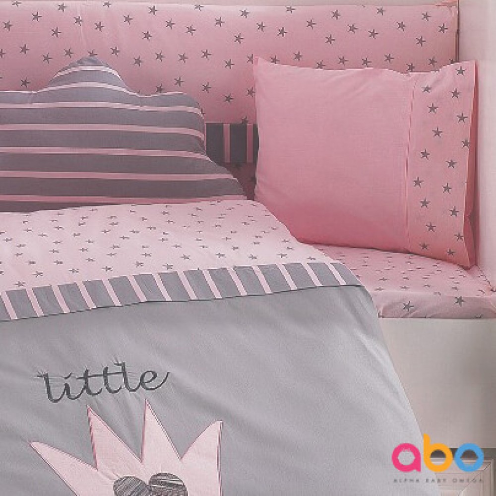 Προίκα Κρεβατιού Abo Little Princess 70x140 9 τμχ. Pink