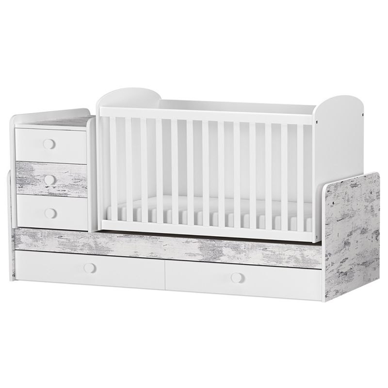 Πολυμορφικό Κρεβάτι Arbor Baby & Junior Grey Antique 20-1