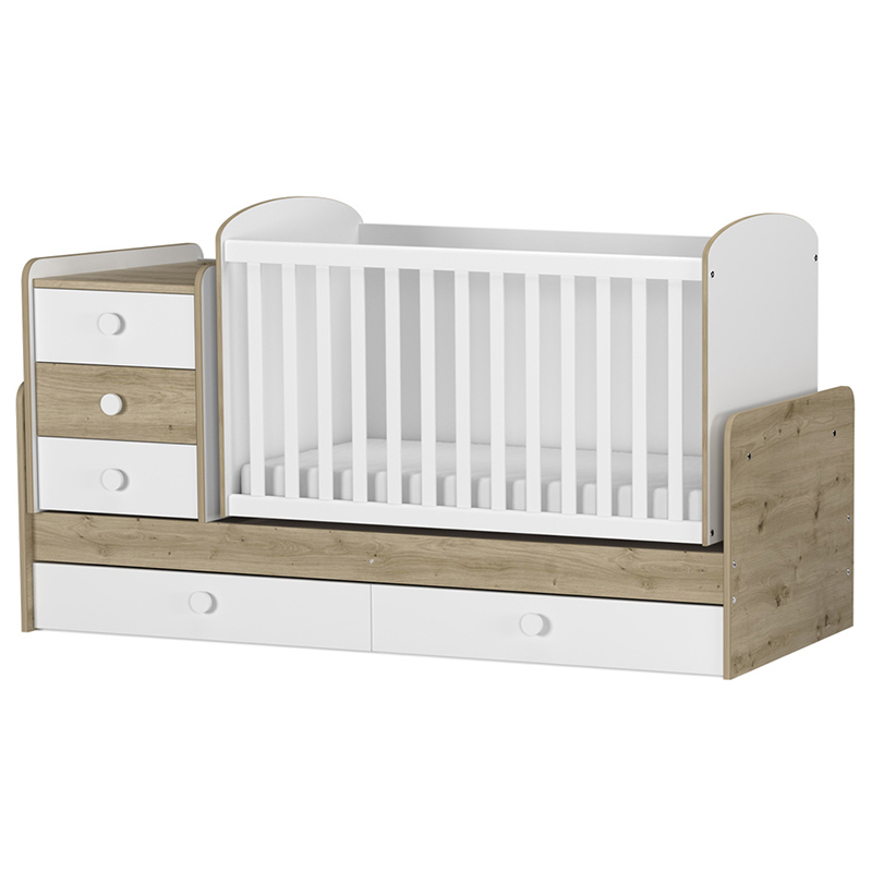 Πολυμορφικό Κρεβάτι Arbor Baby & Junior Artisan White