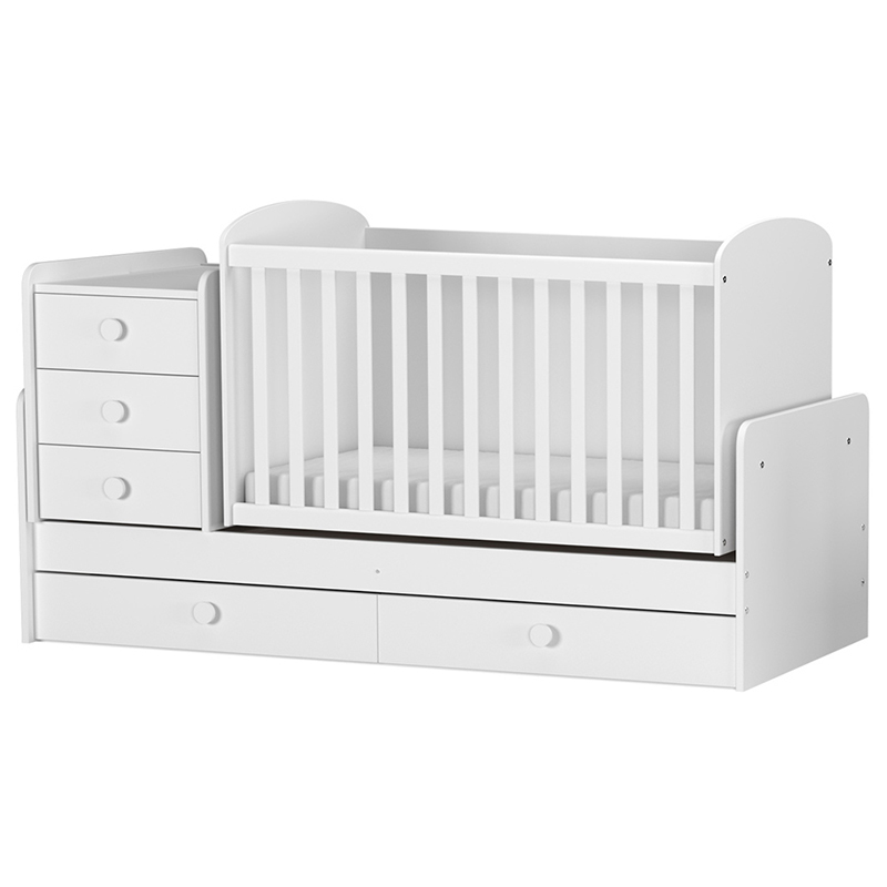 Πολυμορφικό Κρεβάτι Arbor Baby & Junior White 1