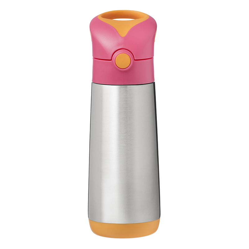 Παγουρίνο - Θερμός με καλαμάκι B.Box Insulated Drink Bottle 500ml Strawberry Shake