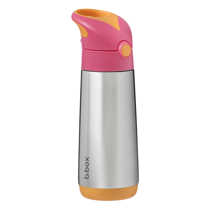 Παγουρίνο - Θερμός με καλαμάκι B.Box Insulated Drink Bottle 500ml Strawberry Shake