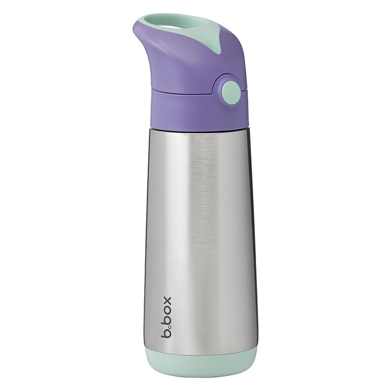 Παγουρίνο - Θερμός με καλαμάκι B.Box Insulated Drink Bottle 500ml Lilac Pop