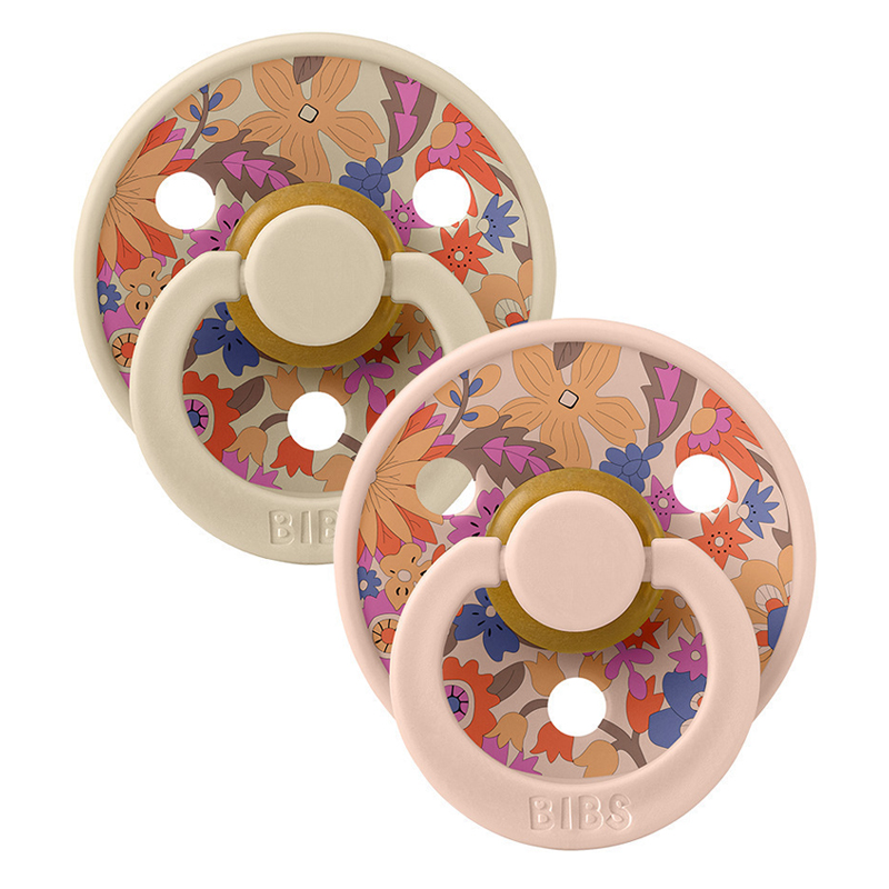 Πιπίλες BIBS x Liberty Latex Colour June Blossom Vanilla Hush Mix No.2 (2τεμ.)