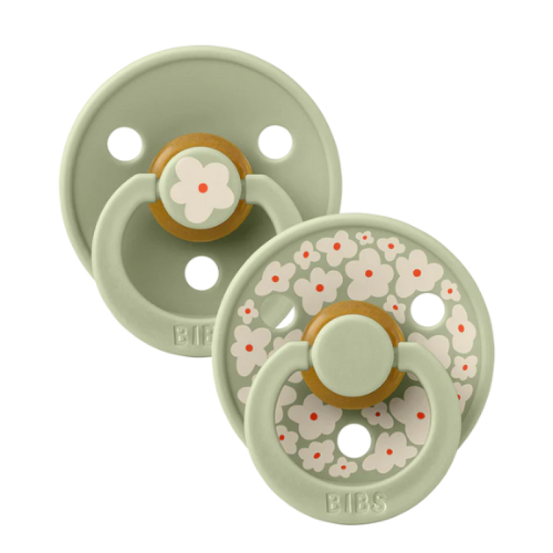 Πιπίλες BIBS Studio Colour Latex Jasmine / Sage Mix No.1 (2τεμ.)