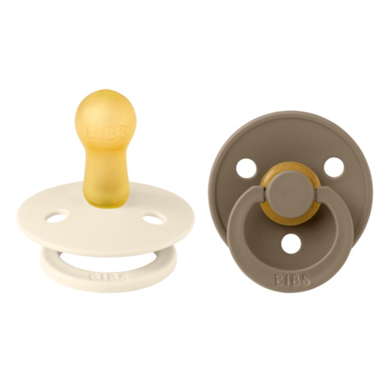 Πιπίλες BIBS Colour Ivory/Dark Oak No2 (2τεμ.)