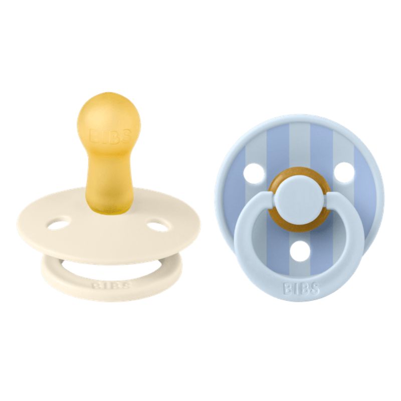 Πιπίλες BIBS Studio Colour Baby Blue / Dusty Blue No.2 (2τεμ.)