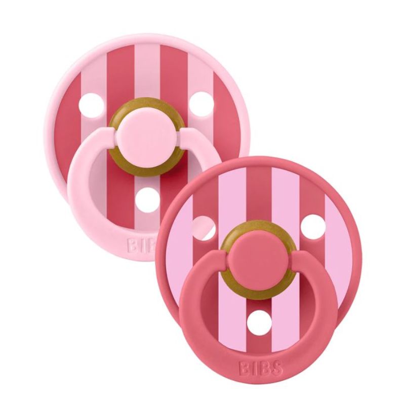 Πιπίλες BIBS Studio Colour Baby Pink / Coral Mix No.2 (2τεμ.)