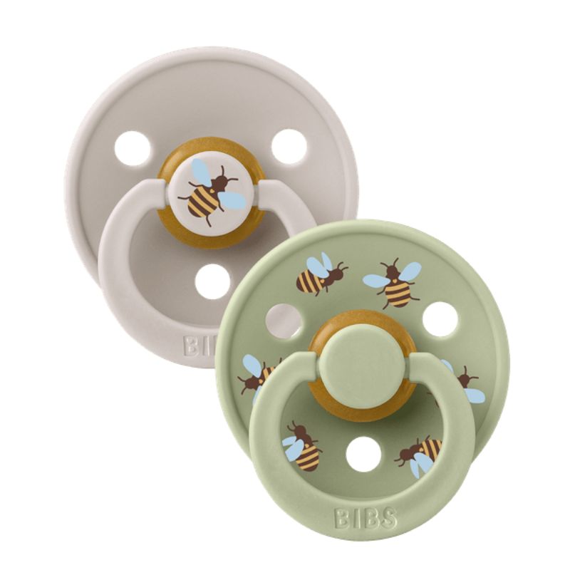 Πιπίλες BIBS Studio Colour Latex Bumblebee/Mushroom Mix No.2 (2τεμ.)
