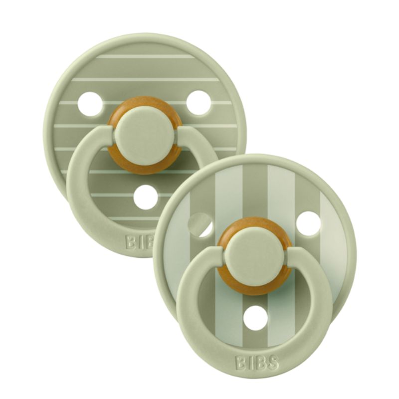 Πιπίλες BIBS Studio Colour Latex Ivory/Sage Mix No.1 (2τεμ.)
