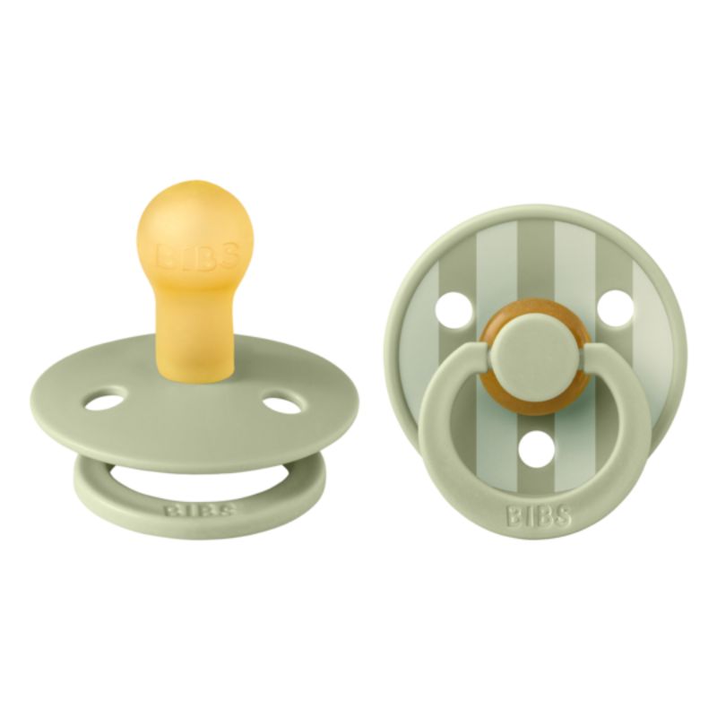 Πιπίλες BIBS Studio Colour Latex Ivory/Sage Mix No.1 (2τεμ.)