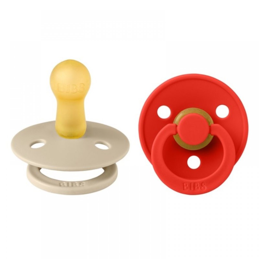 Πιπίλες BIBS Studio Colour Latex Vanilla / Candy Apple No.2 (2τεμ.) Πιπίλες BIBS Studio Colour Latex Vanilla / Candy Apple No.2 (2τεμ.)