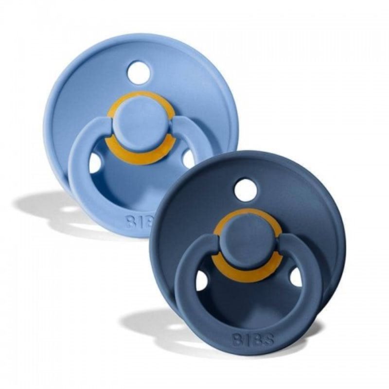 Πιπίλες BIBS Studio Sky Blue / Steel Blue No.2 (2τεμ.)