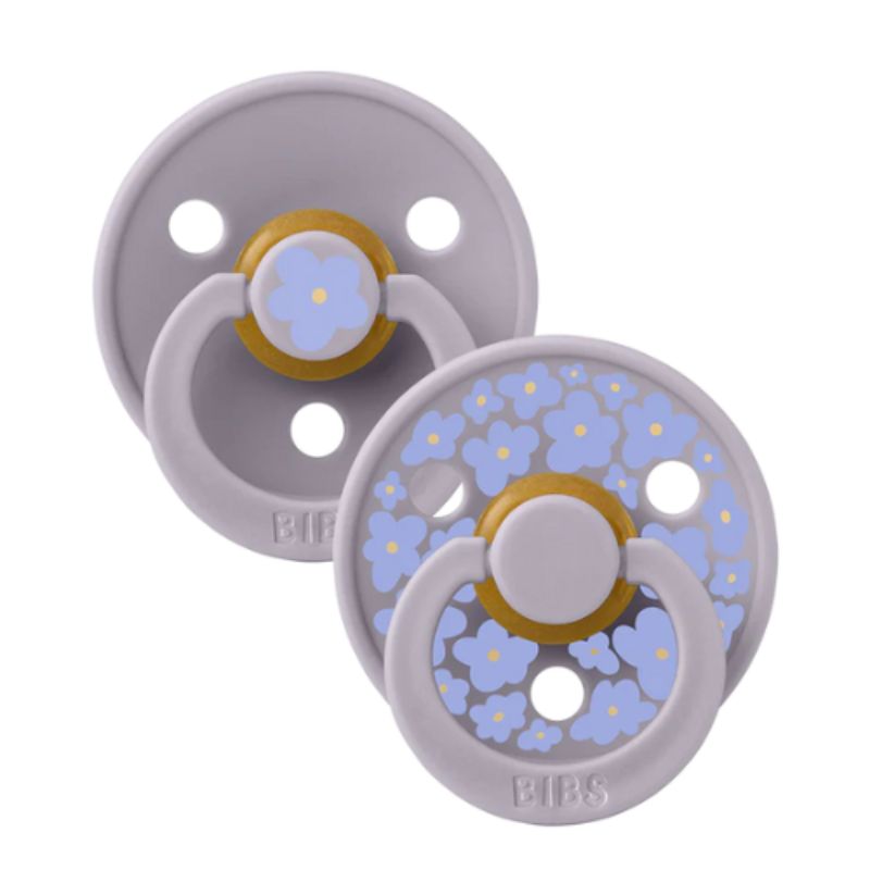 Πιπίλες BIBS x Liberty Colour Eloise Latex Fossil Grey Mix No.2 (2τεμ.)