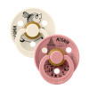 Πιπίλες BIBS x Moomin Colour Latex Little My Ivory/Dusty Pink No.2 (2τεμ.)