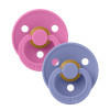 Πιπίλες BIBS Colour Round Bubblegum/Peri No.2 (2τεμ.)