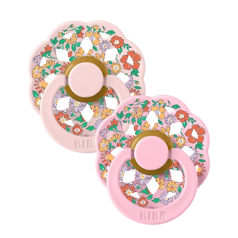 Πιπίλες BIBS X Liberty Boheme Oscar Meadow Latex Blossom Mix No.1 (2τεμ.)