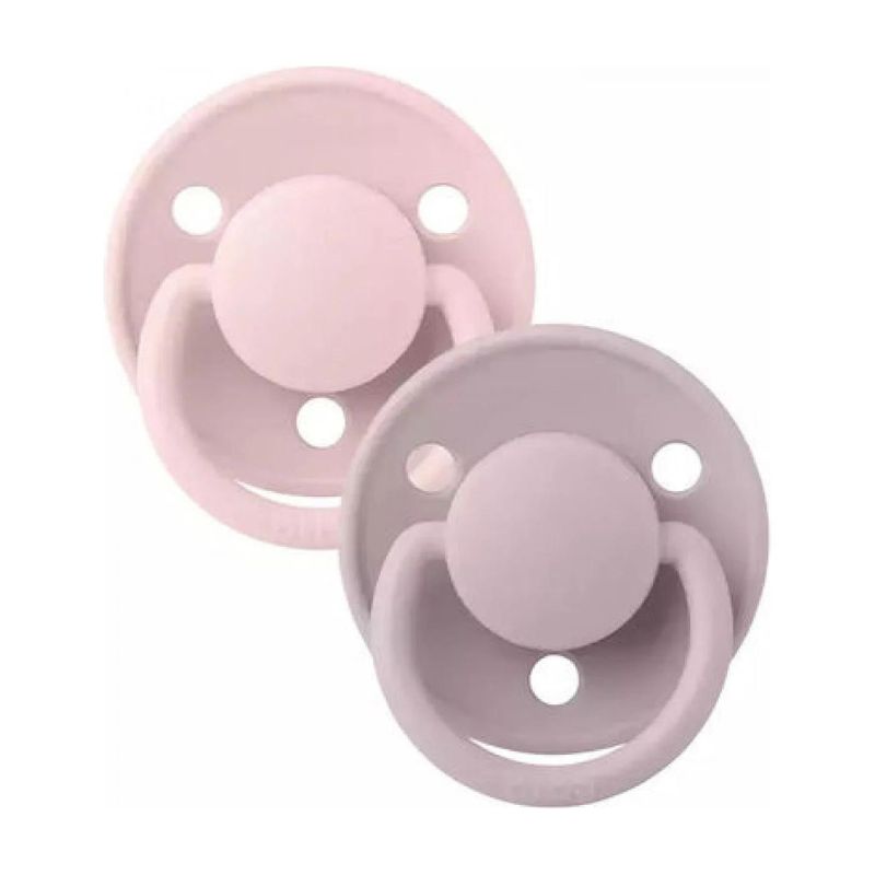 Πιπίλες BIBS De Lux Silicone Blossom/Dusky Lilac One size 2 τμχ.