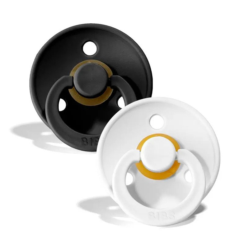 Πιπίλες BIBS Colour Black/White Latex No 6+m (2τεμ.)