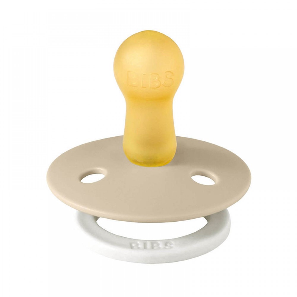 Πιπίλες BIBS Σετ 2τμχ. Colour Dark Oak/Vanilla Glow Latex No 6-18m