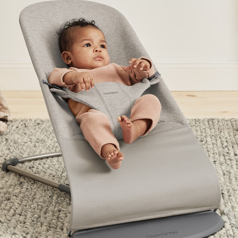 Ρηλάξ BabyBjorn Bliss 3D Jersey Sand Grey