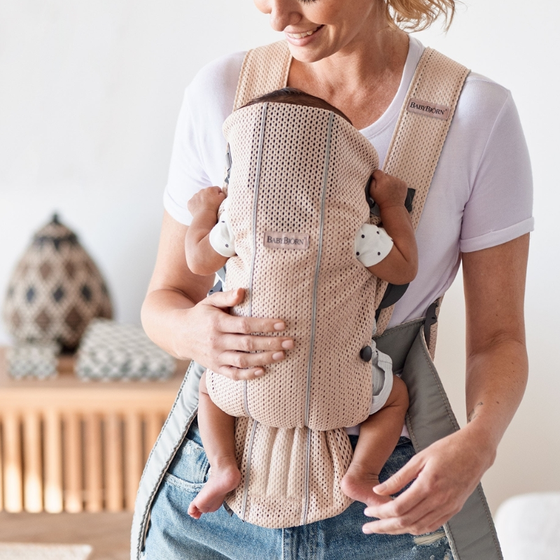 Μάρσιπος BabyBjorn Mini 3D Mesh Pearly Pink