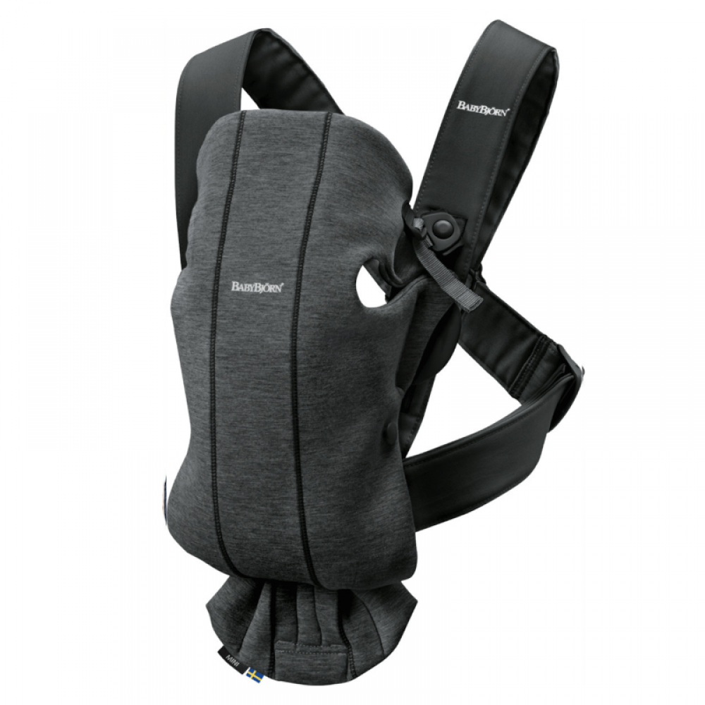 Μάρσιπος BabyBjorn Mini 3D Jersey Charcoal Grey Μάρσιπος BabyBjorn Mini 3D Jersey Charcoal Grey
