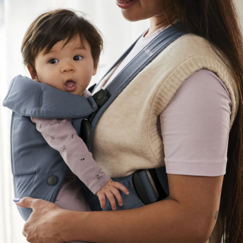 Μάρσιπος BabyBjorn Mini Woven Vintage Indigo