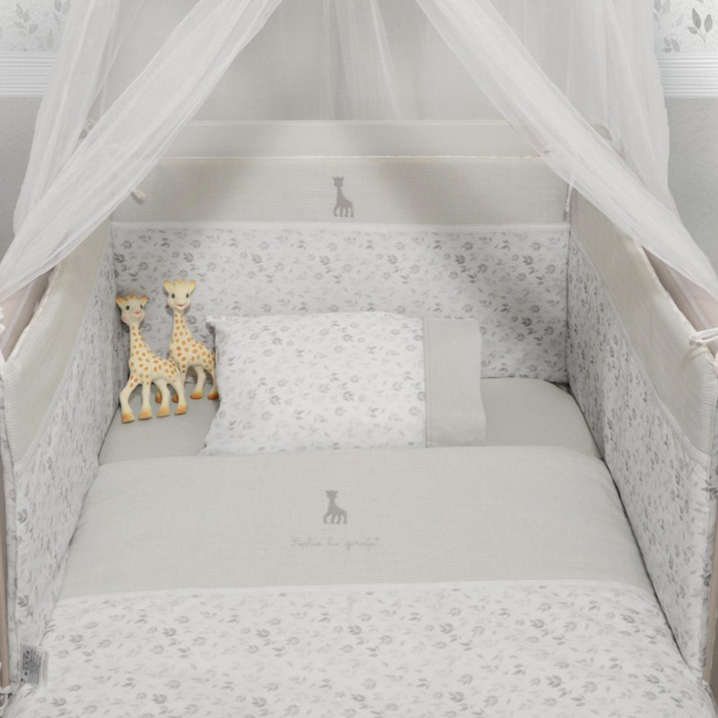 Πάντα Διπλής Όψης Design 506 Baby Oliver Sophie La Girafe Γκρι