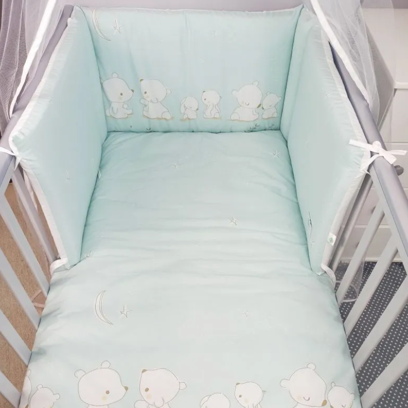 Σετ Προίκα Baby Star Εμπριμέ Αρκουδάκι Λευκό