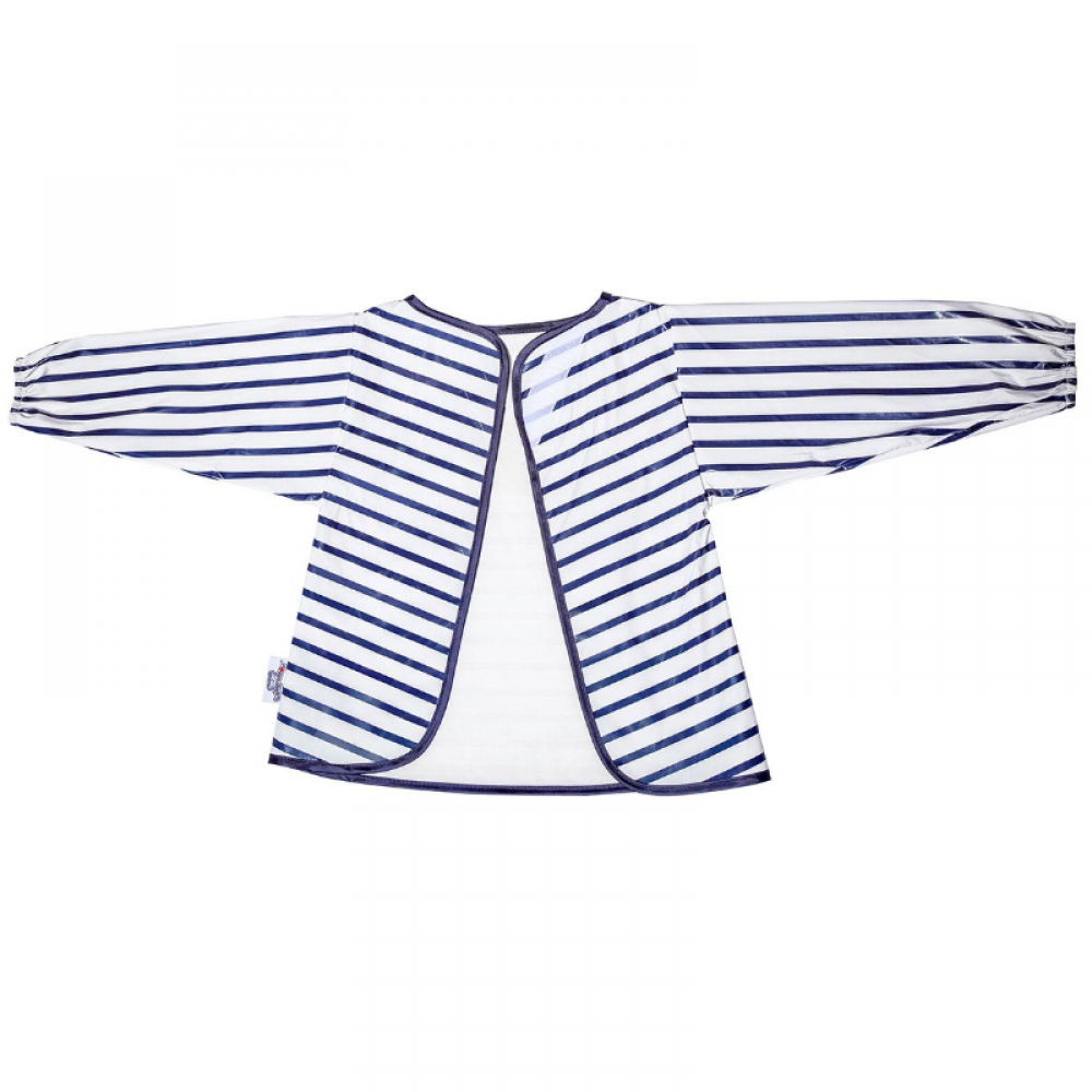Αδιάβροχη Σαλιάρα με μανίκια Baby To Love Blue Stripes Αδιάβροχη Σαλιάρα με μανίκια Baby To Love Blue Stripes