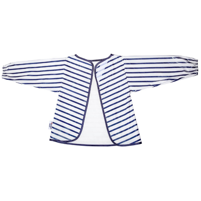 Αδιάβροχη Σαλιάρα με μανίκια Baby To Love Blue Stripes