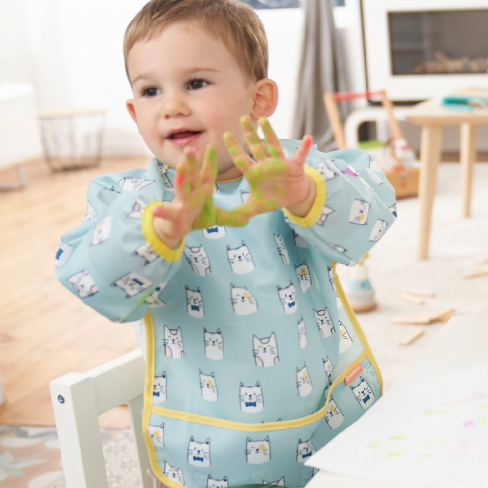 Σαλιάρα με Μανίκια Babymoov Blue Σαλιάρα με Μανίκια Babymoov Blue
