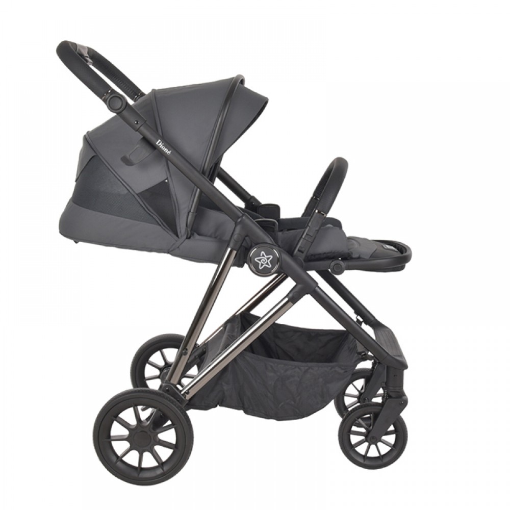Πολυκαρότσι Bebe Stars Dione 3in1 Titanium Grey