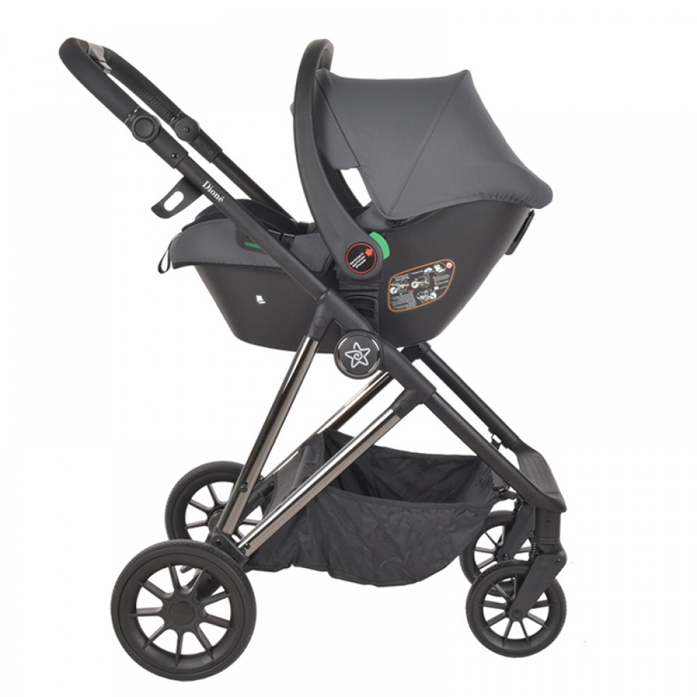 Πολυκαρότσι Bebe Stars Dione 3in1 Titanium Grey