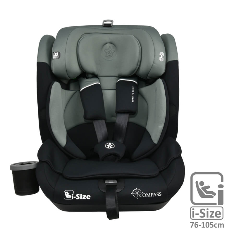 Κάθισμα Αυτοκινήτου Bebe Stars Compass Isofix i-SIZE 76-150cm Olive