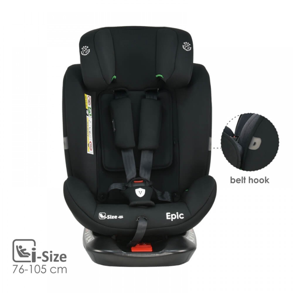 Κάθισμα Αυτοκινήτου Bebe Stars Epic i-Size 360° Black Κάθισμα Αυτοκινήτου Bebe Stars Epic i-Size 360° Black