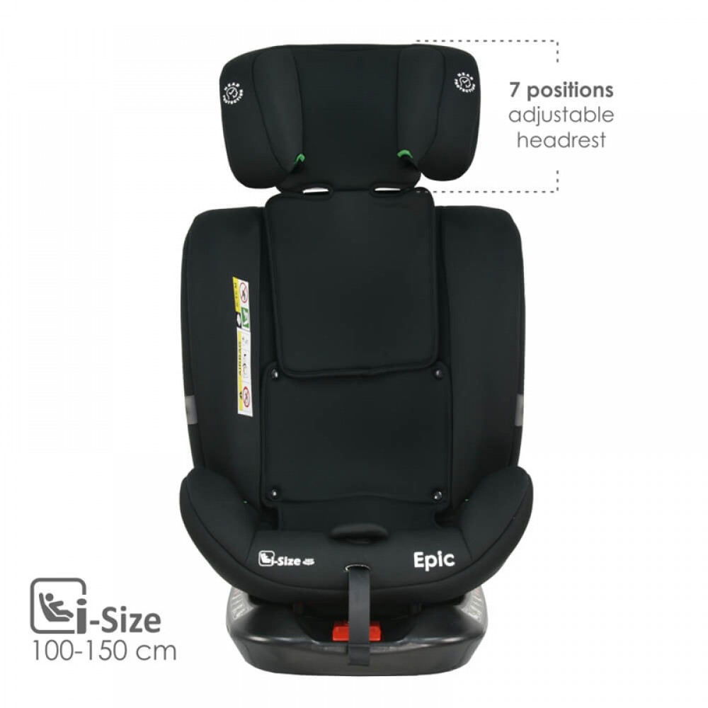 Κάθισμα Αυτοκινήτου Bebe Stars Epic i-Size 360° Black Κάθισμα Αυτοκινήτου Bebe Stars Epic i-Size 360° Black