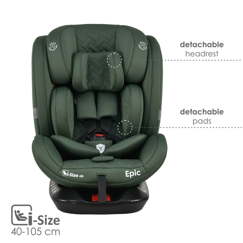Κάθισμα Αυτοκινήτου Bebe Stars Epic i-Size 360° Forest Green