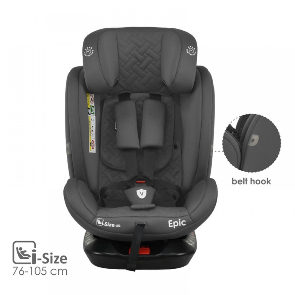 Κάθισμα Αυτοκινήτου Bebe Stars Epic i-Size 360° Smoked Grey Κάθισμα Αυτοκινήτου Bebe Stars Epic i-Size 360° Smoked Grey