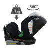 Κάθισμα Αυτοκινήτου Bebe Stars Nobile i-SIZE 360° Black