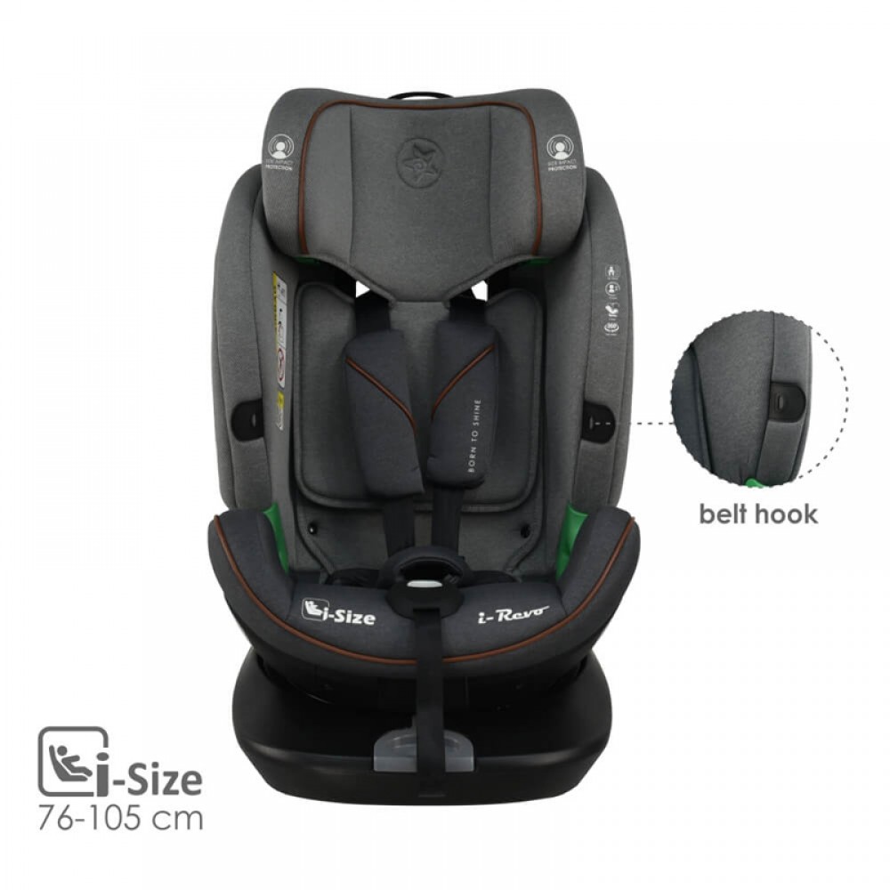 Κάθισμα Αυτοκινήτου Bebe Stars i-Revo i-Size 360° Grey Κάθισμα Αυτοκινήτου Bebe Stars i-Revo i-Size 360° Grey