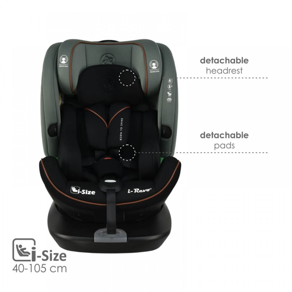Κάθισμα Αυτοκινήτου Bebe Stars i-Revo i-Size 360° Olive Κάθισμα Αυτοκινήτου Bebe Stars i-Revo i-Size 360° Olive
