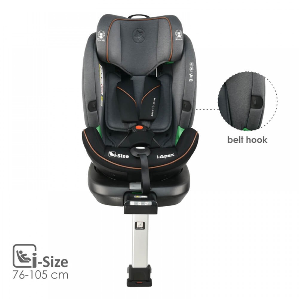 Κάθισμα Αυτοκινήτου Bebe Stars Epic i-Apex 360° 40-150cm Grey Κάθισμα Αυτοκινήτου Bebe Stars Epic i-Apex 360° 40-150cm Grey