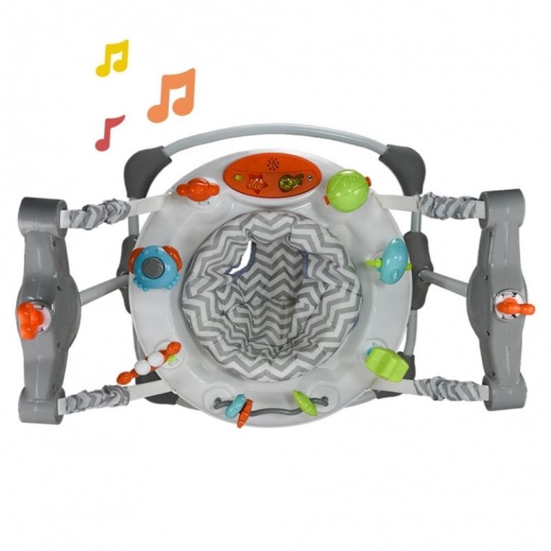 Τραμπολίνο Bebe Stars Sea Animals Steel Grey